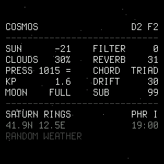 COSMOS 0.4: the readings over the sky of Rome