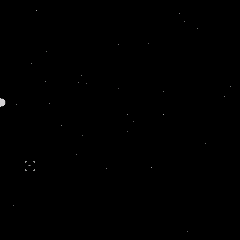 The sky over Rome on the FM-1's screen