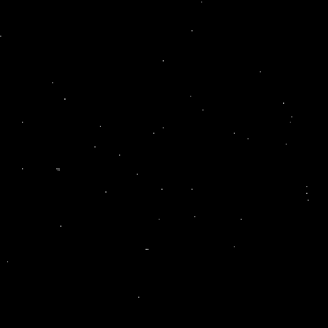 The readings fading in on a touch and out to the stars